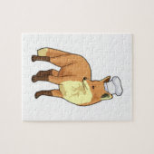 Fox als Cook met Chef-pet Legpuzzel (Horizontaal)