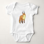 Fox als Cook met Chef-pet Romper (Voorkant)