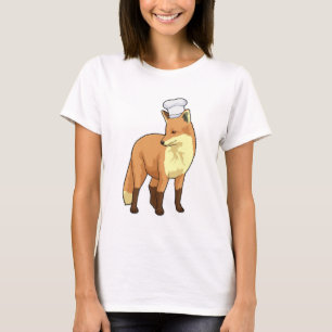 Fox als Cook met Chef-pet T-shirt