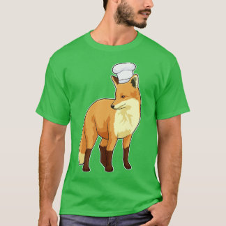 Fox als Cook met Chef-pet T-shirt