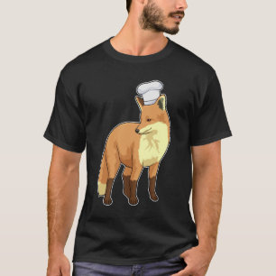 Fox als Cook met Chef-pet T-shirt