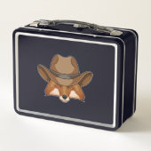 Fox als Cowboy met Pet (Achterkant)