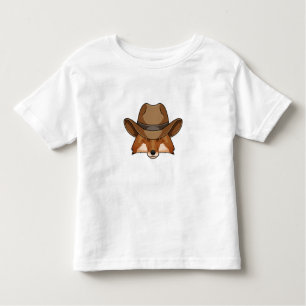 Fox als Cowboy met Pet Kinder Shirts