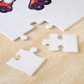 Fox als gealigneerde Skater met gealigneerde Schaa Legpuzzel (Zijkant)