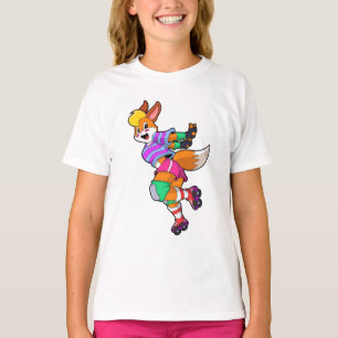 Fox als gealigneerde Skater met gealigneerde Schaa T-shirt