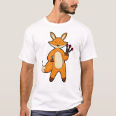 Fox als kunstspeler met kunstkunst t-shirt (Voorkant)