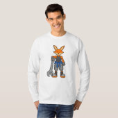 Fox als Mechanic met Spanner T-shirt (Voorkant volledig)