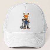 Fox als Mechanic met Spanner Trucker Pet (Voorkant)