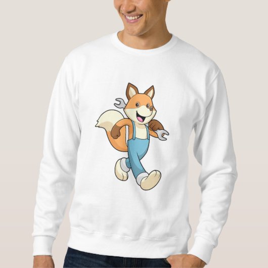 Fox als mechanisch met moersleutel trui (Voorkant)