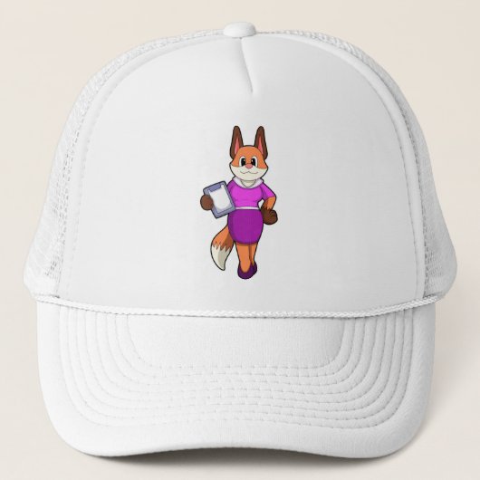 Fox als secretaris van Skirt Trucker Pet (Voorkant)