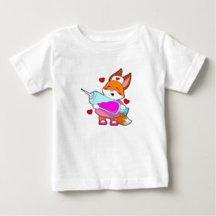 Fox als verpleegster met spuit