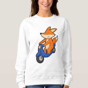 Fox als wandelaar met scooter trui