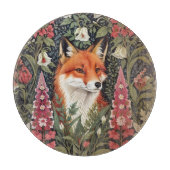 Fox and Foxglove Bloemen William Morris Geïnspiree Snijplank (Voorkant)