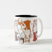 Fox and friends coffee mug theme graphics (Devant droit)