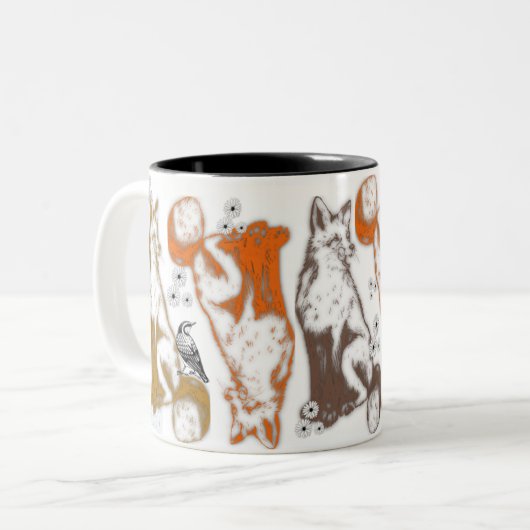 Fox and friends coffee mug theme graphics (Devant gauche)