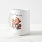Fox and Santa Christmas Mug (Devant gauche)