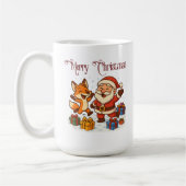 Fox and Santa Christmas Mug (Gauche)