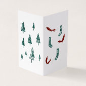 Fox and Tree Christmas Card: Simple (Outside)