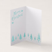 Fox and Tree Christmas Card: Simple (Inside)