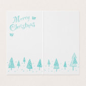 Fox and Tree Christmas Card: Simple (Inside Unfolded)