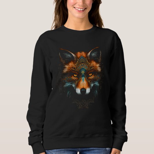 Fox Animal  Wild Animal Motif Fox Trui (Voorkant)