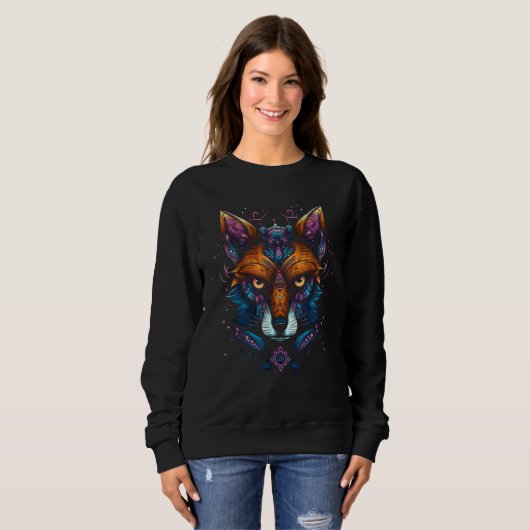 Fox  Art Animal Fox Trui (Voorkant volledig)