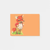 Fox  art post-it note gift (Voorkant)