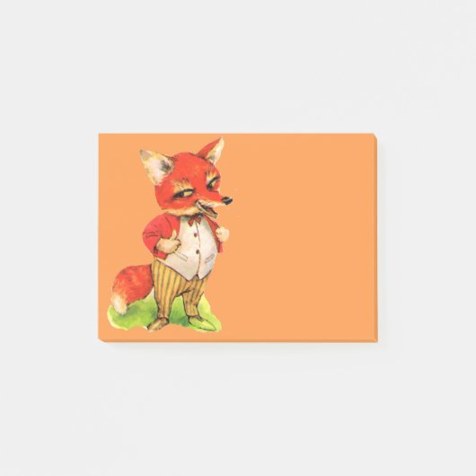 Fox art post-it note gift (Voorkant)