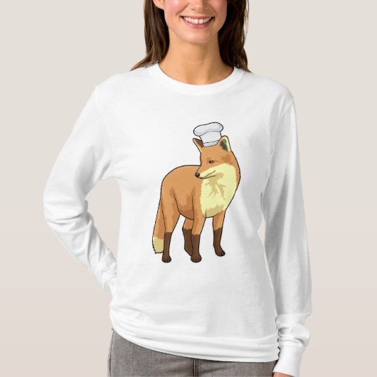 Fox as Cook with Chef hat T-shirt (Voorkant)