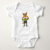 Fox as Mechanic with Wrench & Nut Romper (Voorkant)