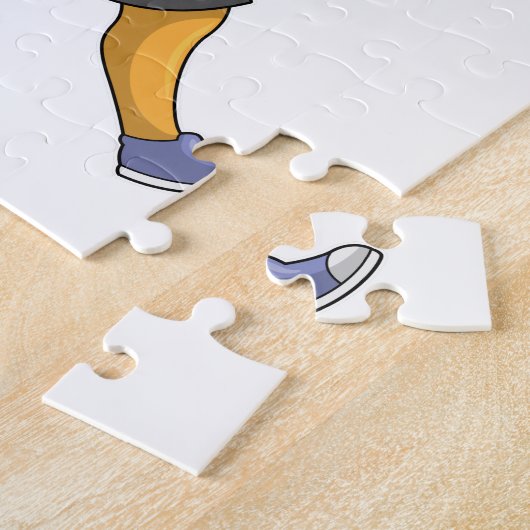 Fox as Runner at Running Legpuzzel (Zijkant)