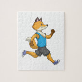Fox as Runner at Running Legpuzzel (Verticaal)