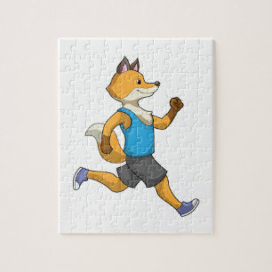 Fox as Runner at Running Legpuzzel