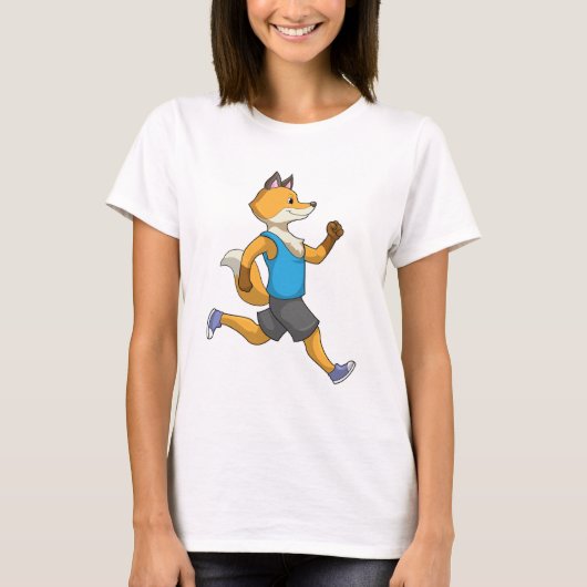 Fox as Runner at Running T-shirt (Voorkant)