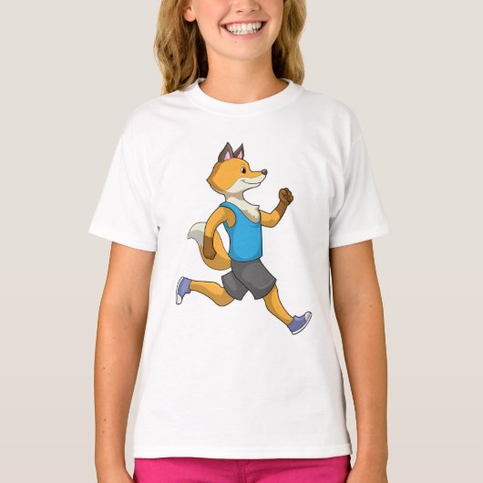 Fox as Runner at Running T-shirt (Voorkant)