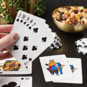 Fox as Skier with Ski Pokerkaarten (Insitu)
