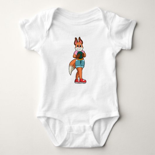Fox at Bowling with Bowling ball Romper (Voorkant)