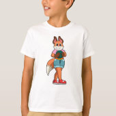 Fox at Bowling with Bowling ball T-shirt (Voorkant)