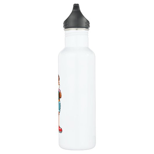 Fox at Bowling with Bowling ball Waterfles (Rechts)