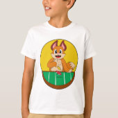 Fox at Poker with Poker chips T-shirt (Voorkant)