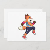 Fox at Running Briefkaart (Voorkant / Achterkant)