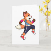 Fox at Running Kaart (Gele Bloem)