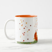Fox Automne Feuilles De La Mug De Café (Gauche)