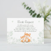 Fox Baby shower Apportez une carte de livre Woodla (Debout devant)