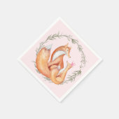 Fox Baby shower Napkins Servetten (Hoek)