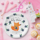 Fox Baby shower Papieren Bordje (Feest)