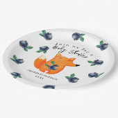 Fox Baby shower Papieren Bordje (Gekanteld)