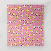 Fox Baby shower Roze (Binnenkant ongevouwen)