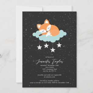 Fox Baby shower Uitnodiging