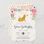 Fox Baby shower Uitnodiging (Voorkant / Achterkant)